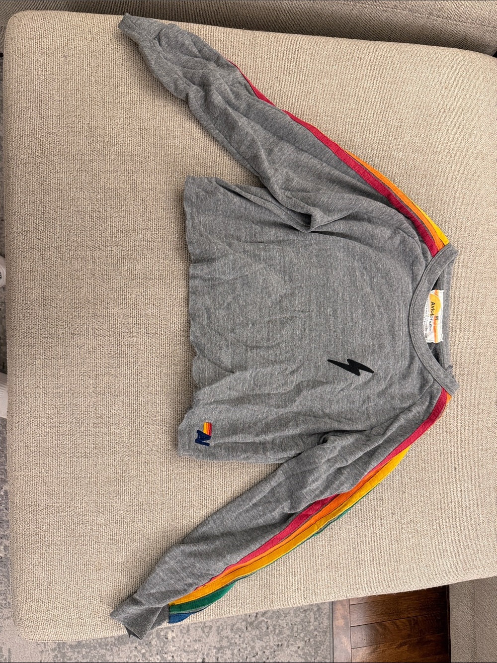 Aviator nation cropped sweatshirt